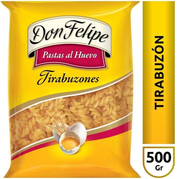 Fideos Tirabuzon Nvo. Don Felipe 500 Grs