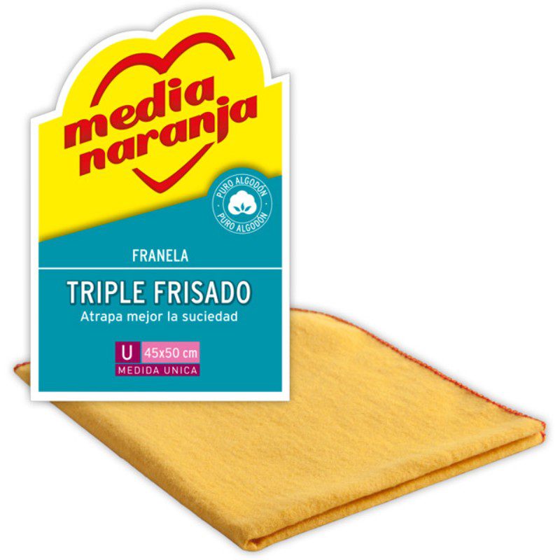 Franela Grande Clasica Media Naranja 1 Un