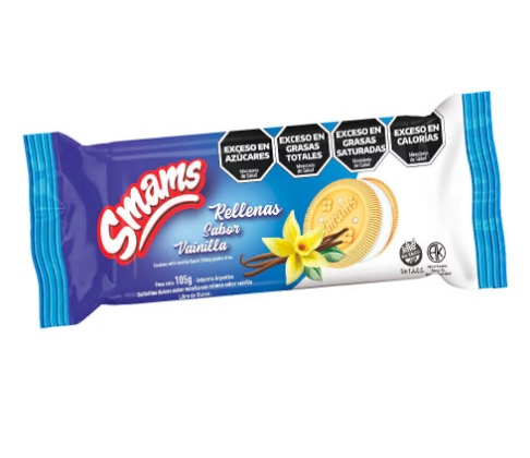 Galleitas Rellenas Vainilla Smams 105 Grs