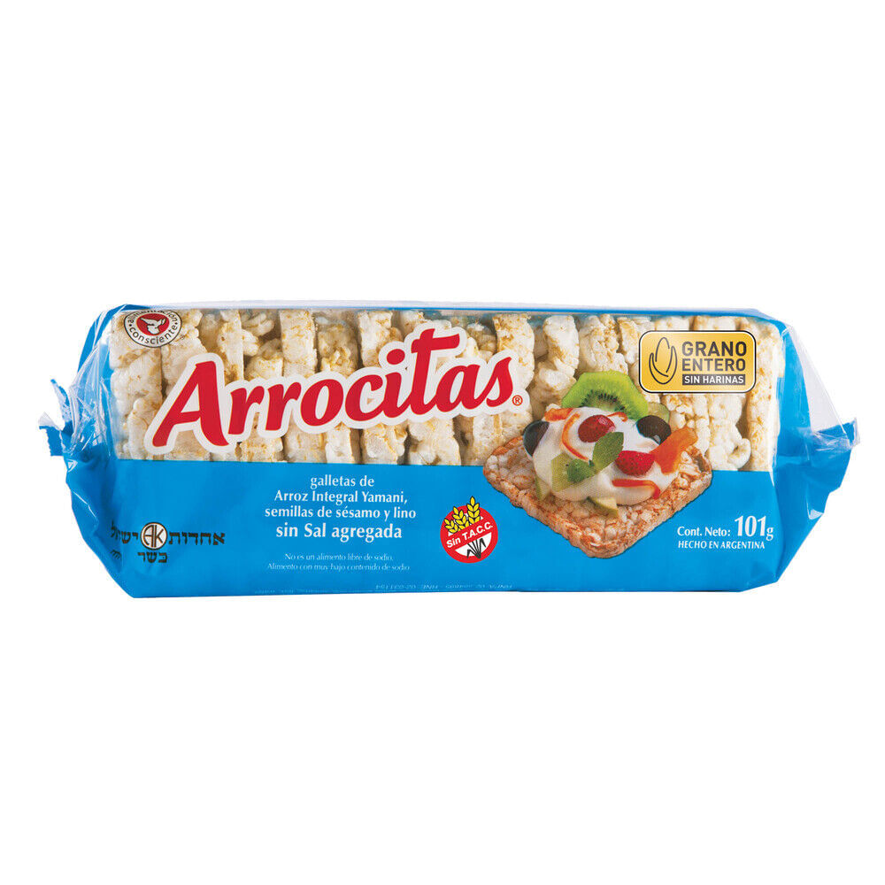 Galletas Arrocitas C/Sal Sesamo y Lino Cerealko 101 Grs