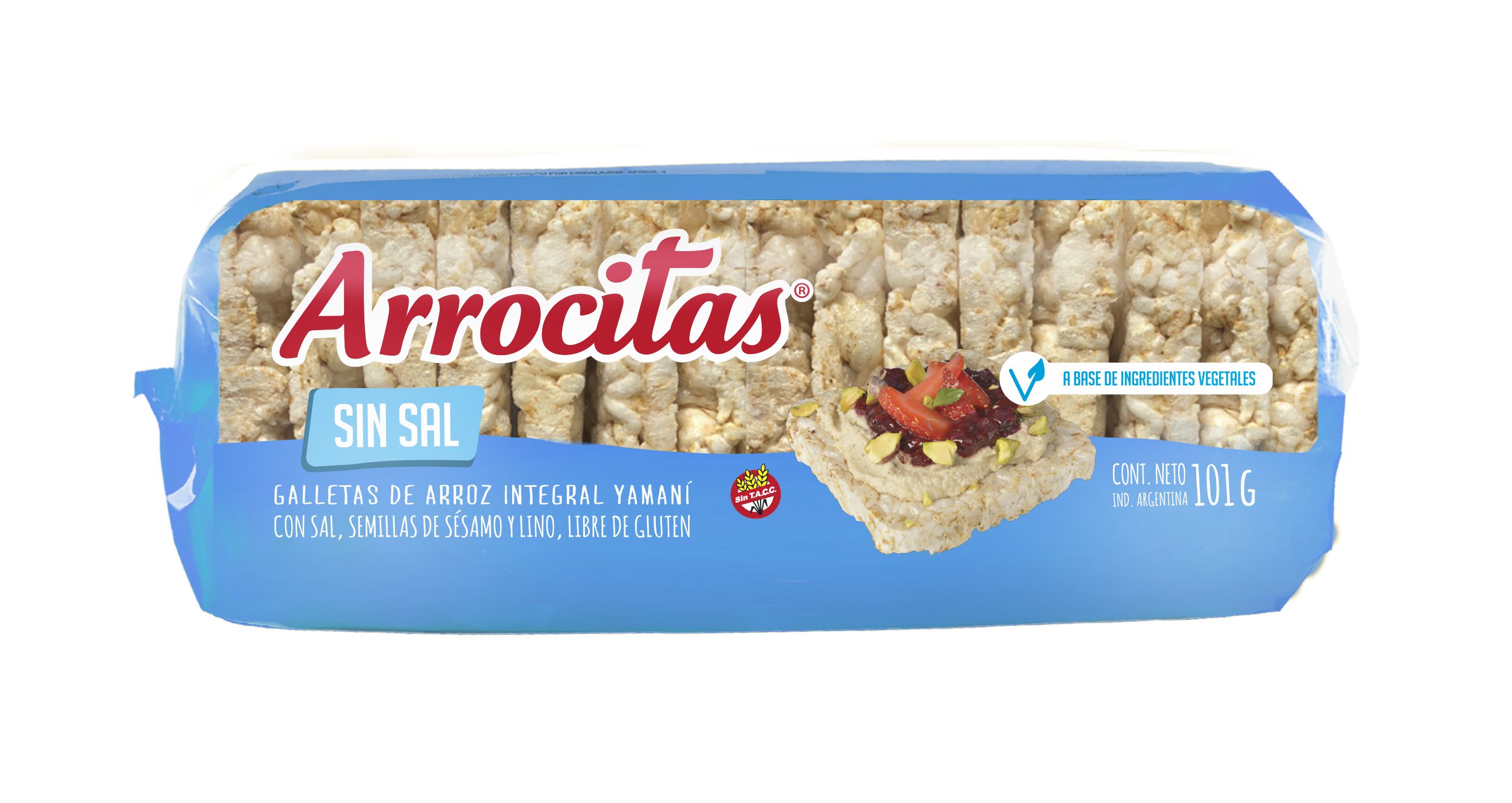 Galletas Arrocitas S/Sal Sesamo y Lino Cerealko 101 Grs