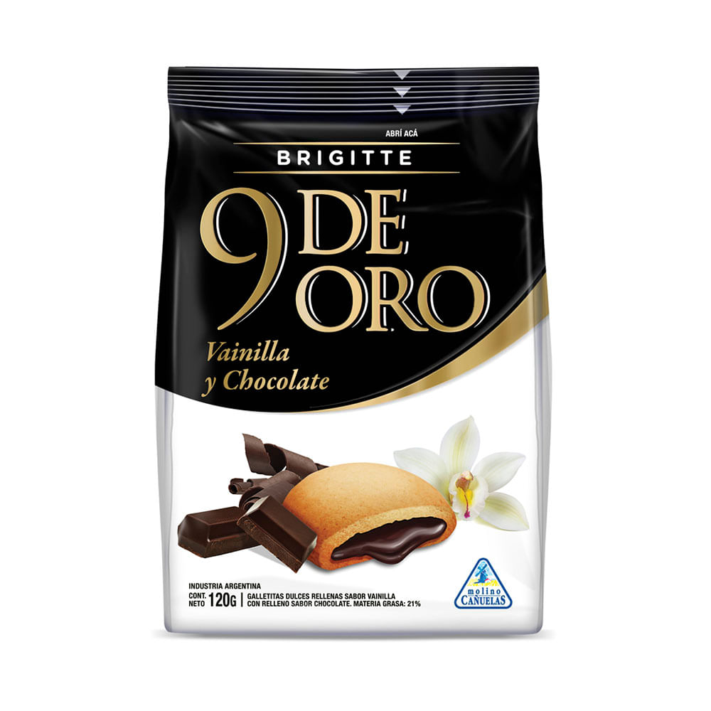 Galletas Avena Y Pasas 9 de Oro 120 Grs