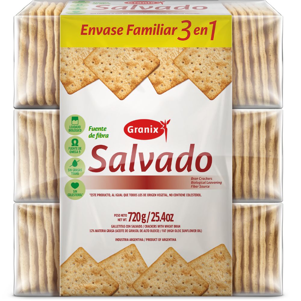 Galletita Salvado x3 Granix 720 Grs