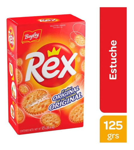 Galletita Snack Estuche Rex 125 Grs