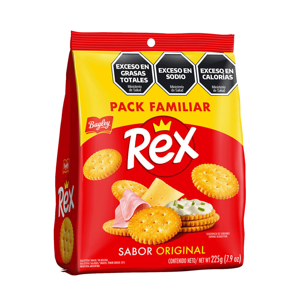 Galletita Snack Rex 225 Grs