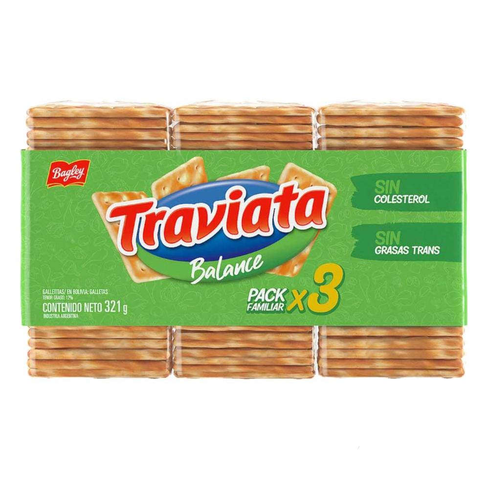 Galletita de Agua X5 Traviata 540 Grs
