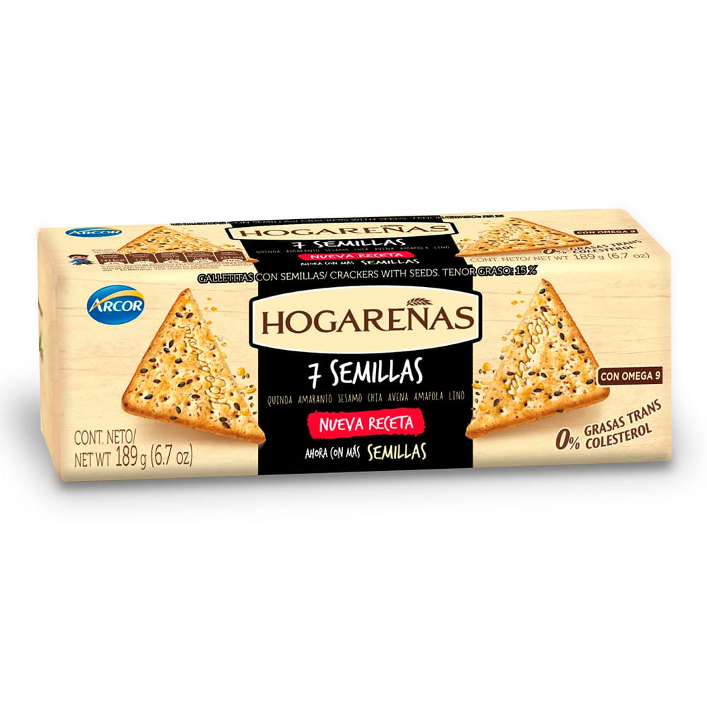 Galletitas 7 Semillas Hogareñas 189 Grs