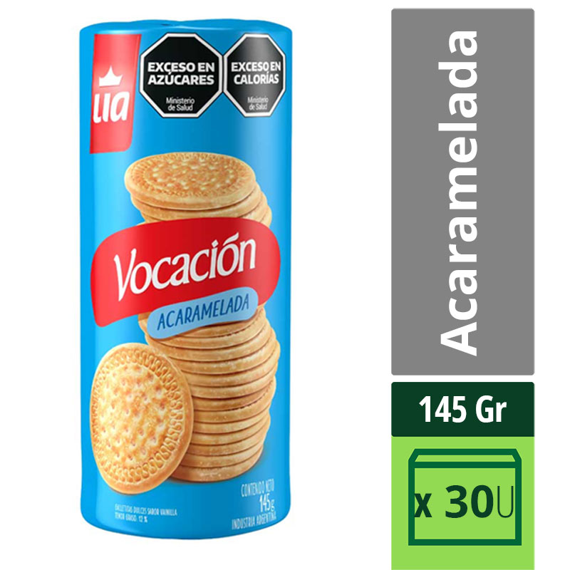 Galletitas Acarameladas Vocacion 145 Grs