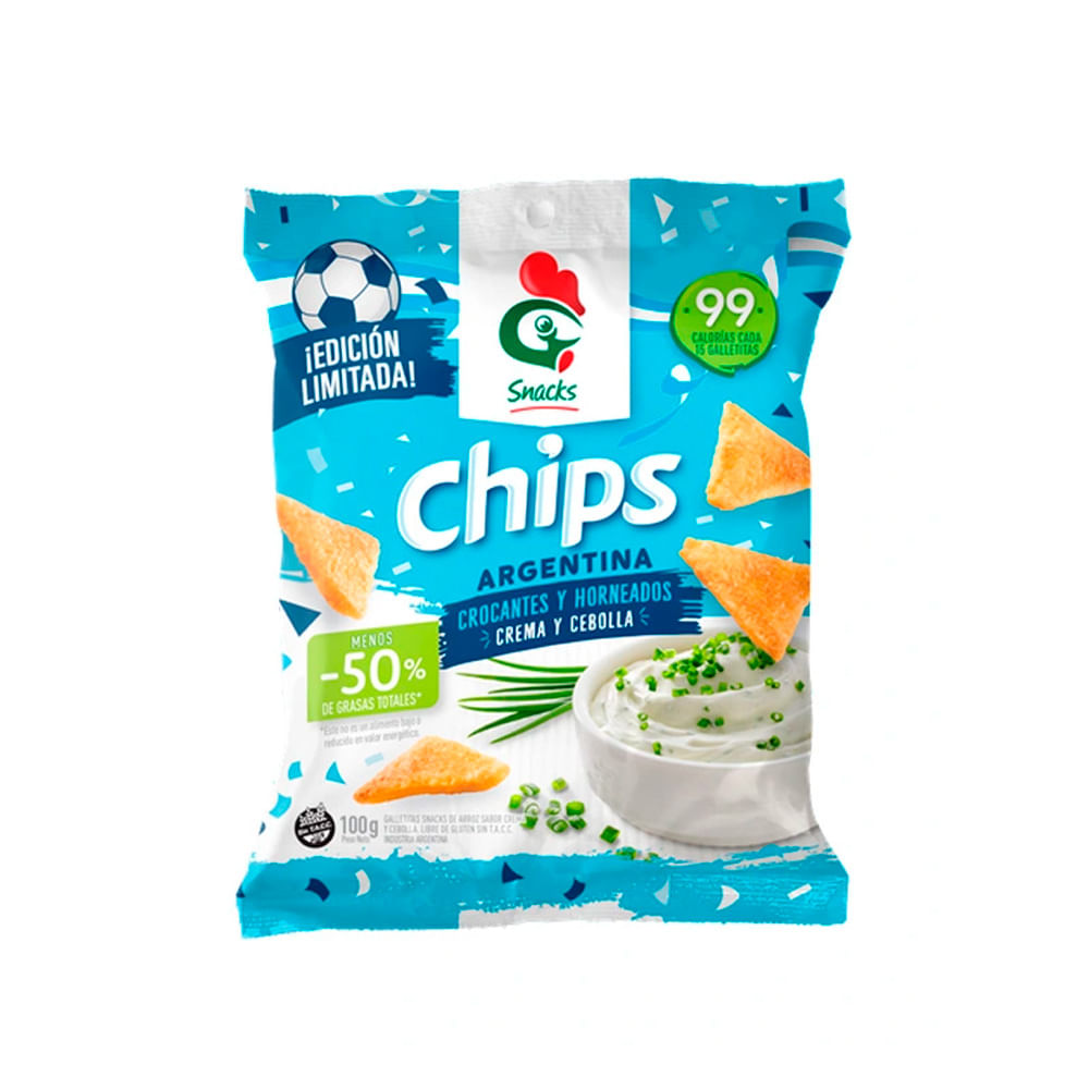 Galletitas Chips Crema & Cebolla Gallo 100 Grs