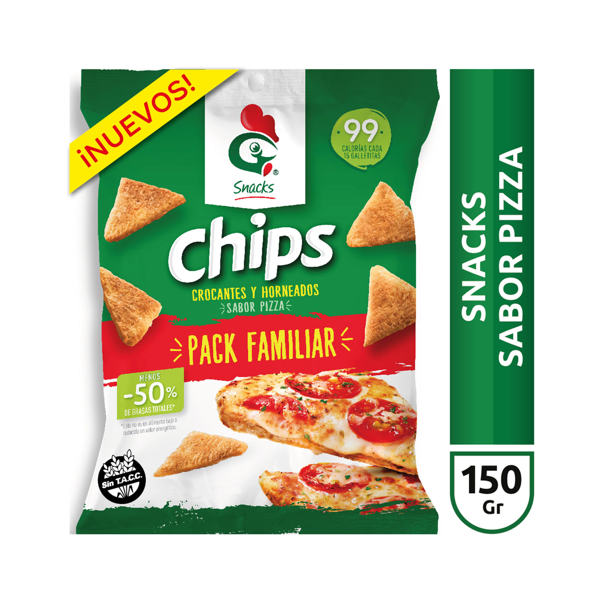 Galletitas Chips Jamon Nvo.Oct Gallo 100 Grs