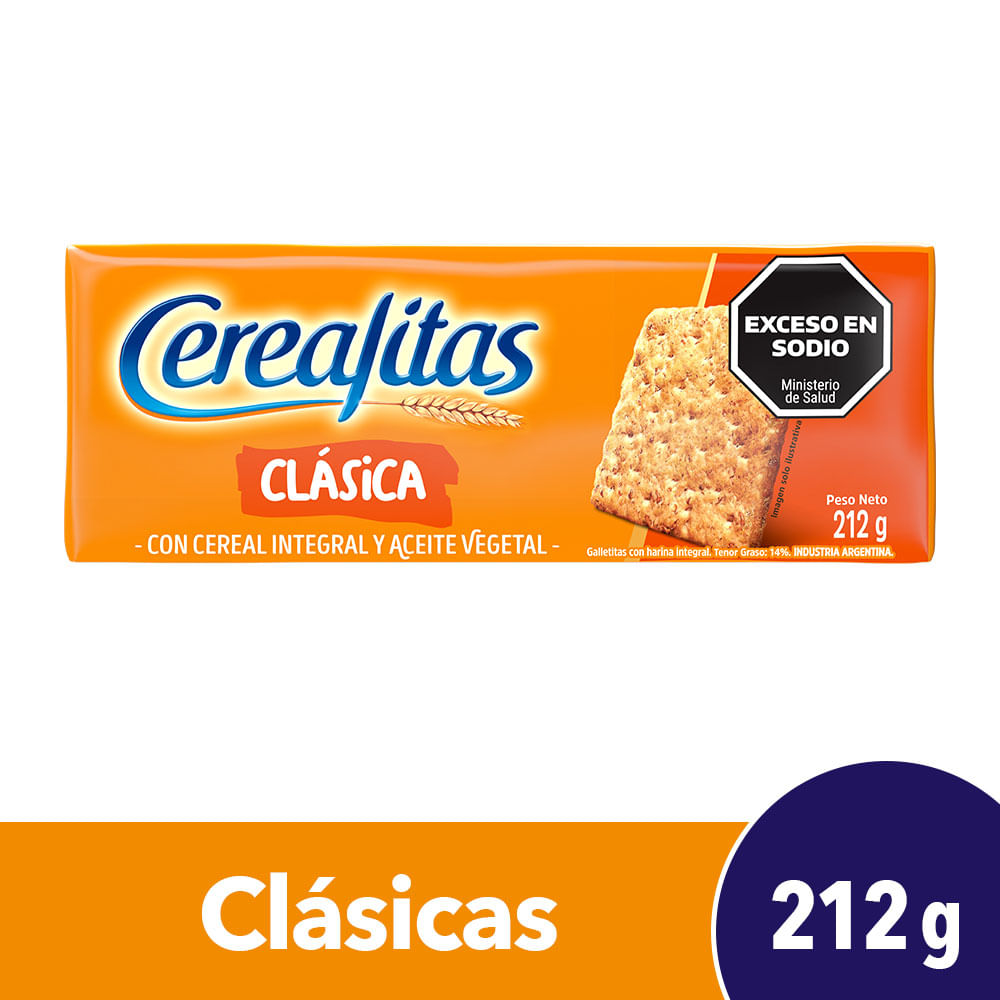 Galletitas Clasicas Nvo.Oct Cerealitas 212 Grs