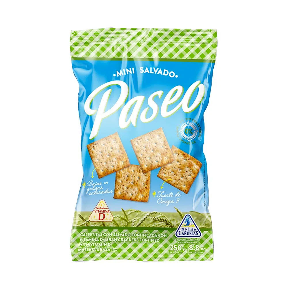 Galletitas Crackers Oliva y Romero Paseo 250 Grs
