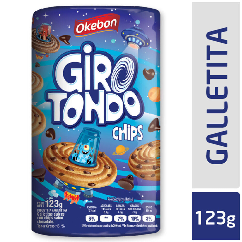 Galletitas Girotondo Chips Nvo.Oct Okebon 214 Grs