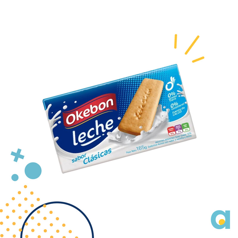 Galletitas Leche Okebon 165 Grs