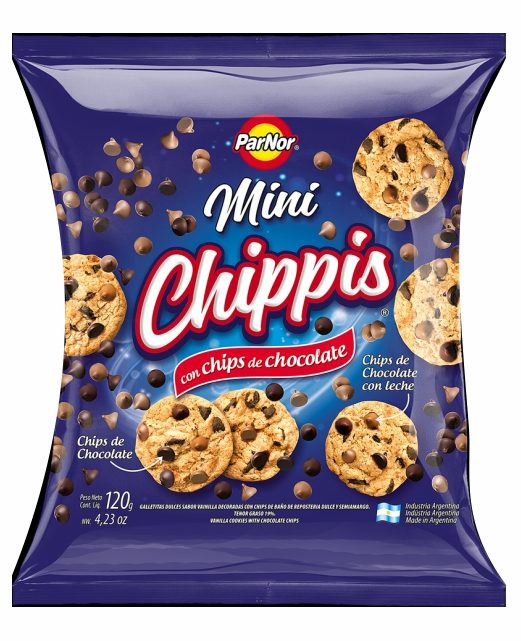 Galletitas Mini Chippis Chocolate Par-Nor 120 Grs