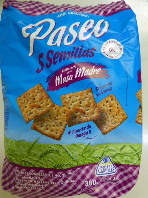 Galletitas Mini Crackers Mix de Cereale Paseo 300 Grs