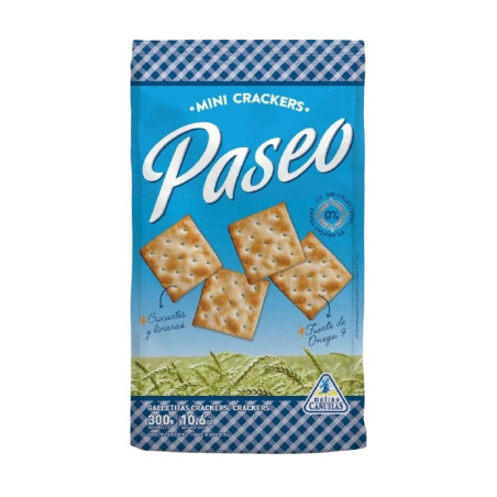Galletitas Mini Crackers Paseo 300 Grs