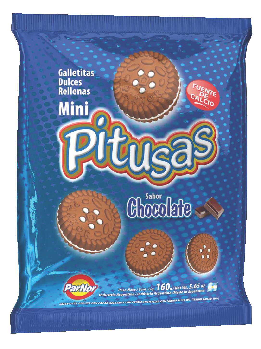 Galletitas Mini Pitusas Chocolate Par-Nor 160 Grs