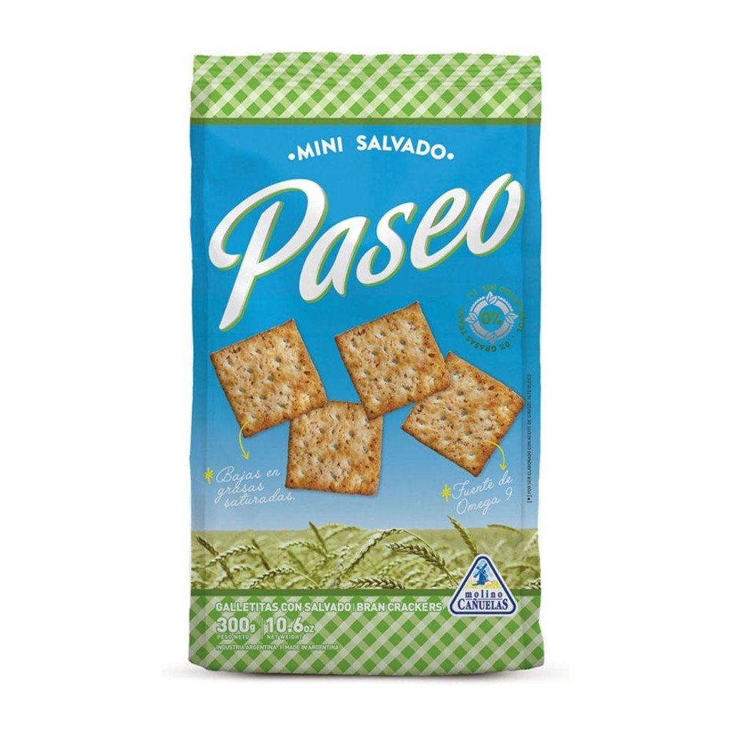 Galletitas Mini Salvado Paseo 300 Grs