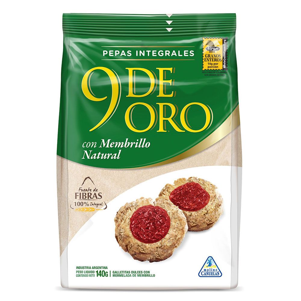 Galletitas Pepas 9 de Oro 200 Grs