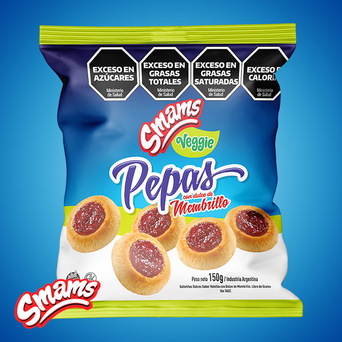 Galletitas Polvorones Limon Veggie Smams 120 Grs