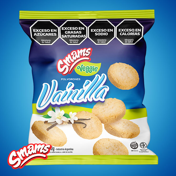 Galletitas Polvorones Vainilla Veggie Smams 120 Grs