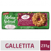 Galletitas Semillas Nvo.Oct Molino Natural 231 Grs