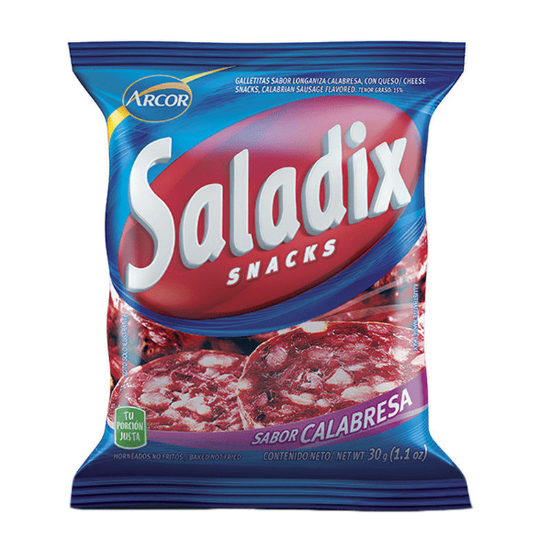 Galletitas Snack Calabresa 30%Mas Saladix 40 Grs