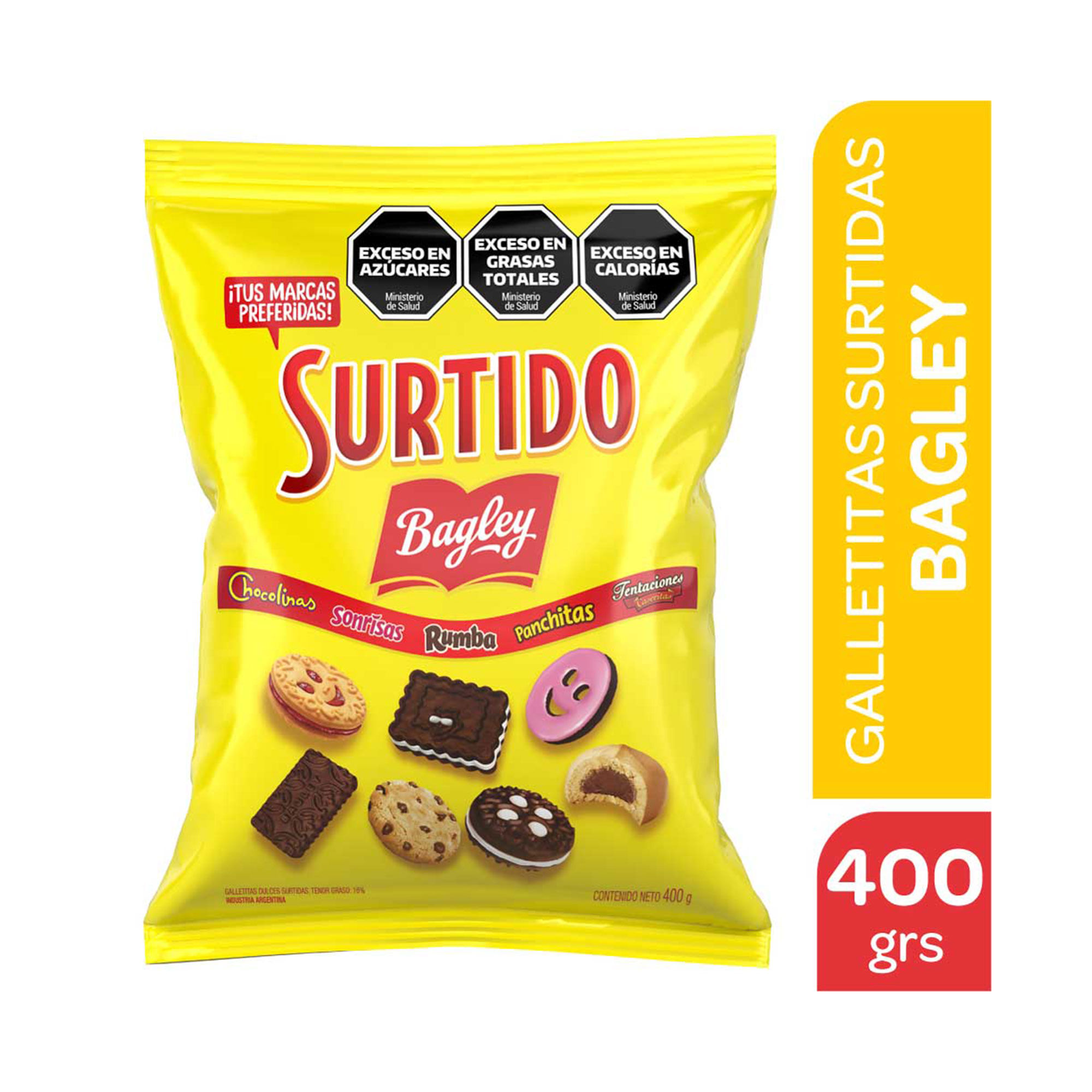 Galletitas Surtido Bagley 400 Grs