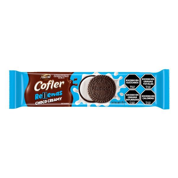 Galletitas Vainilla Rellenas C/Chocolat Cofler 85 Grs