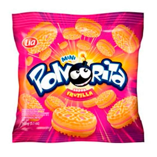 Galletitas Vainilla Rellenas C/Frutilla Polvorita 152 Grs