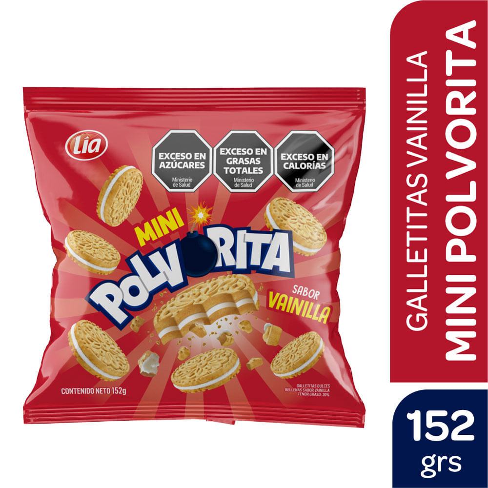Galletitas Vainilla Rellenas C/Vainilla Polvorita 152 Grs
