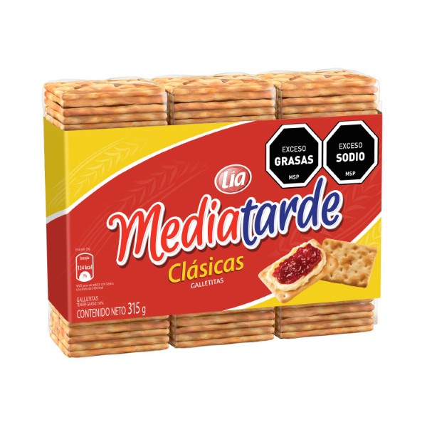 Galletitas de Agua Clasica X3 Nvo.Oct Media Tarde 321 Grs