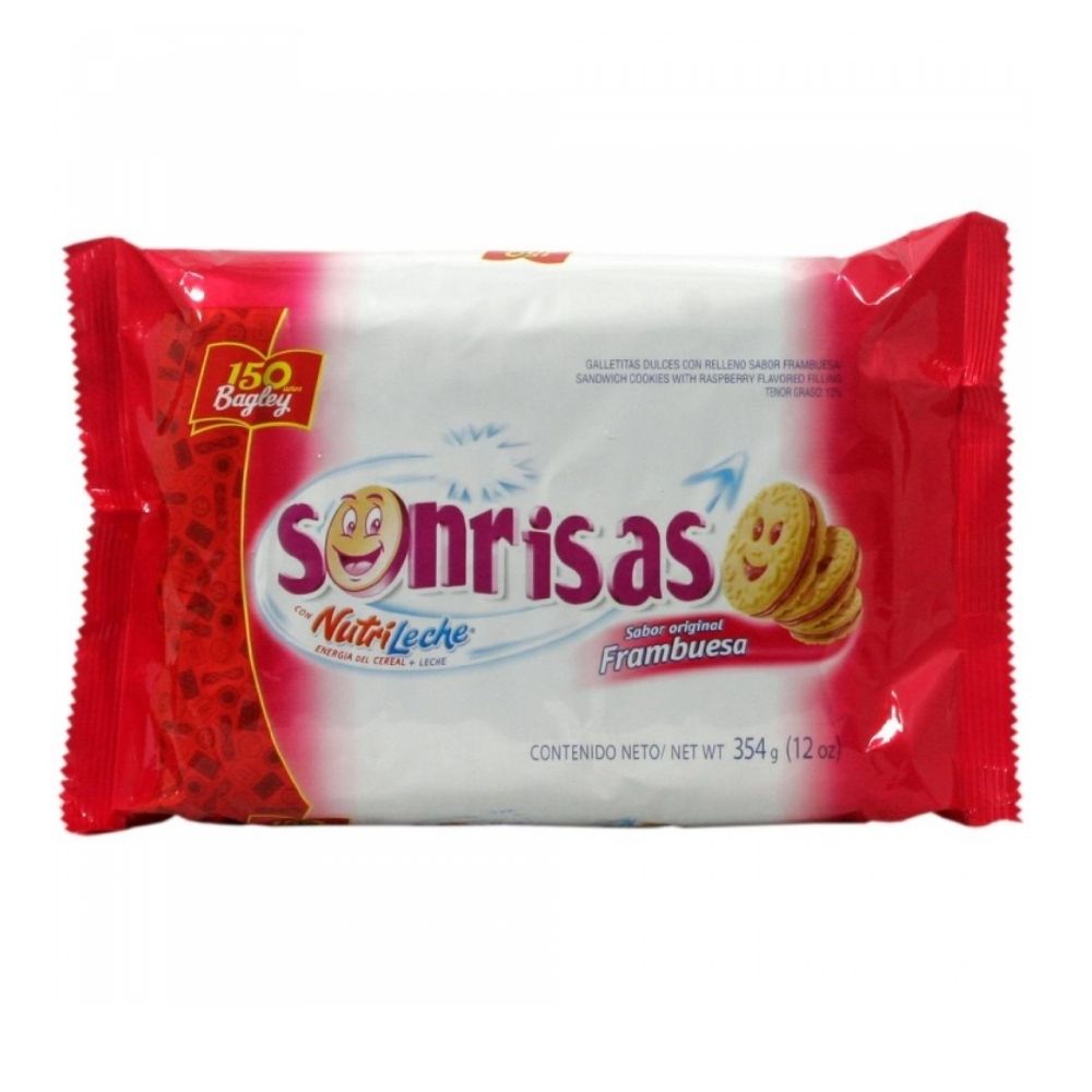 Galletitas de Frambuesa Sonrisas 324 Grs