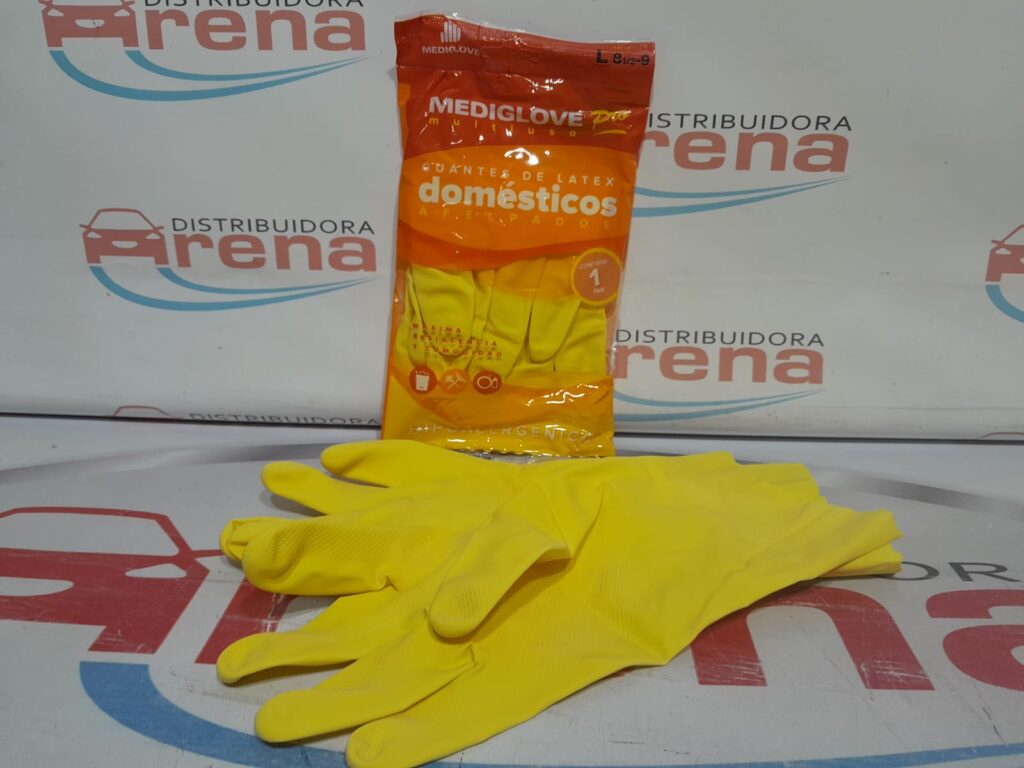 Guantes Domestico M Amarillo Multiuso Mediglove 1 Par