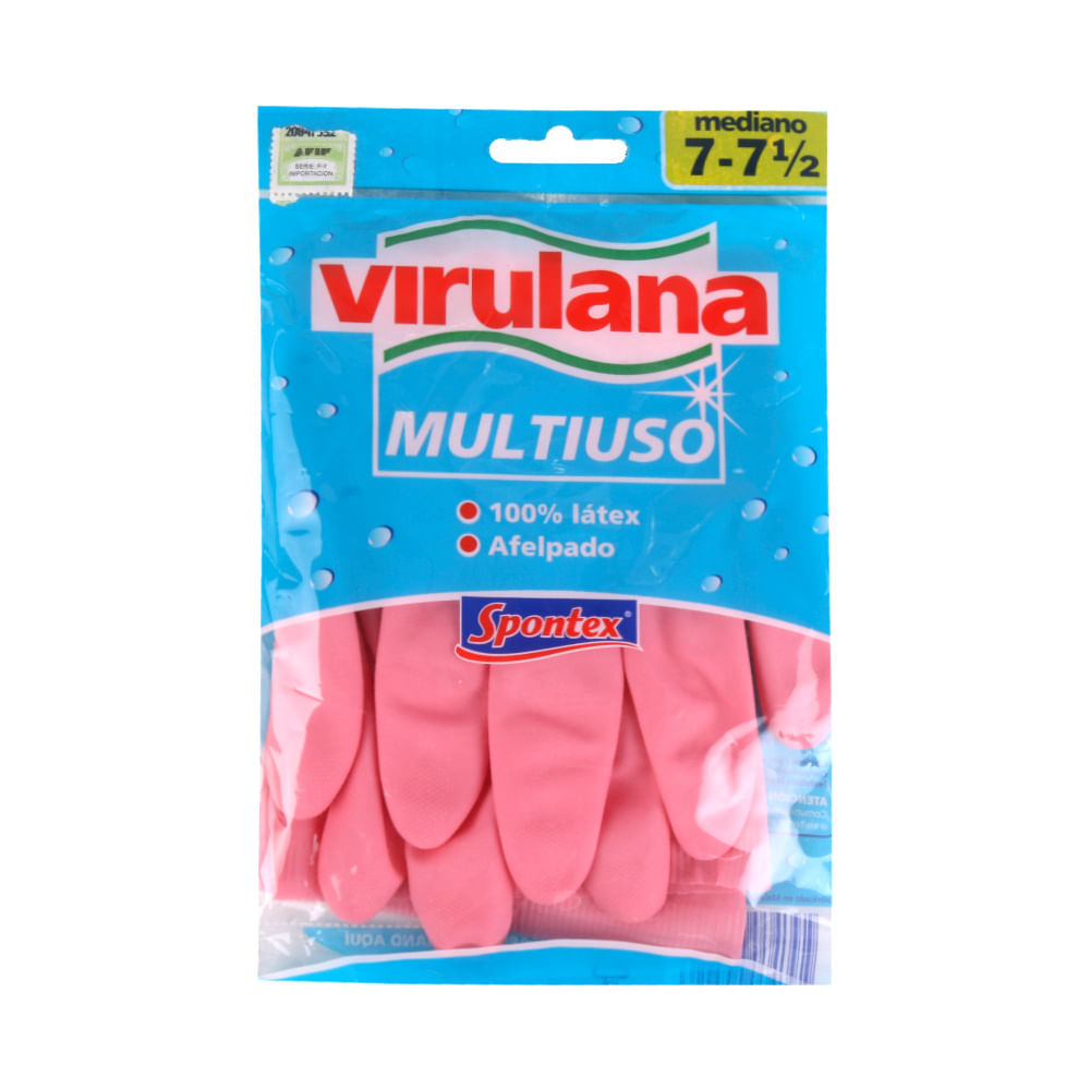 Guantes Goma Mediano Virulana 1 Par