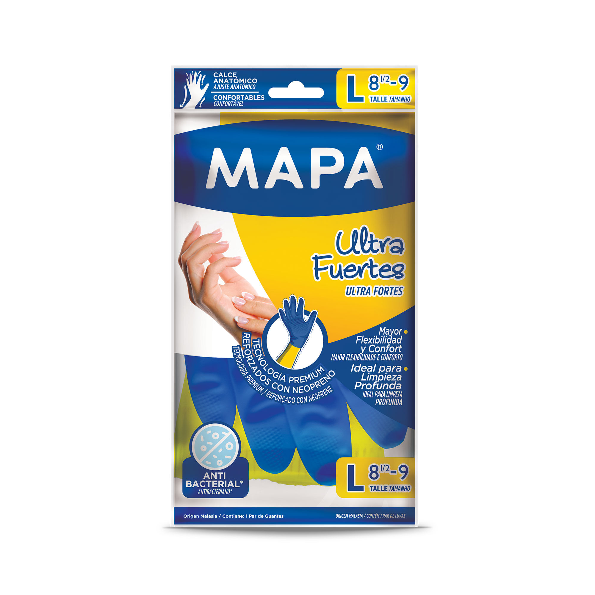Guantes Ultra Fuertes L Mapa 1 Par