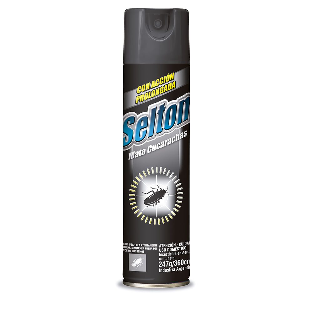 Insecticida Negro Mata Cucarachas AP Selton 360 ml