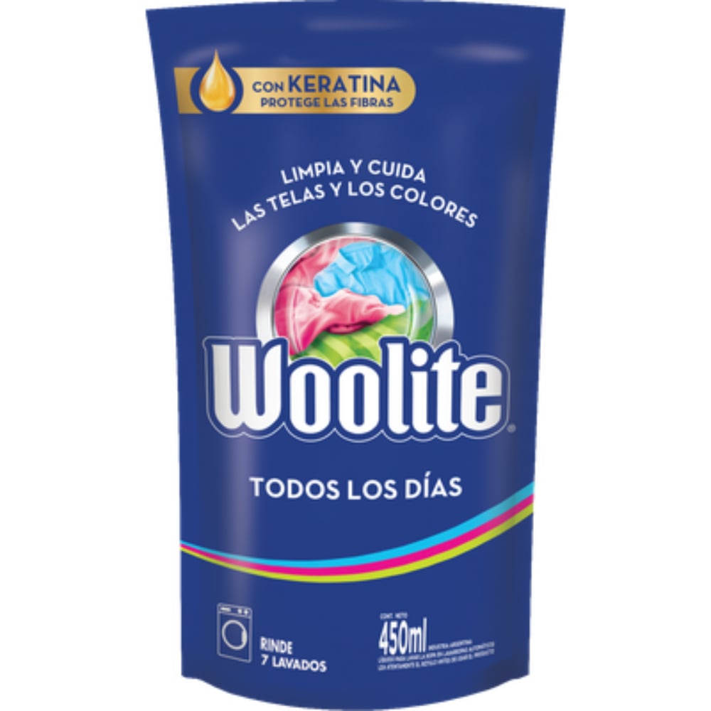 Jab.Liq. Lavado a Mano Seda&Lana DP Woolite 450 ml