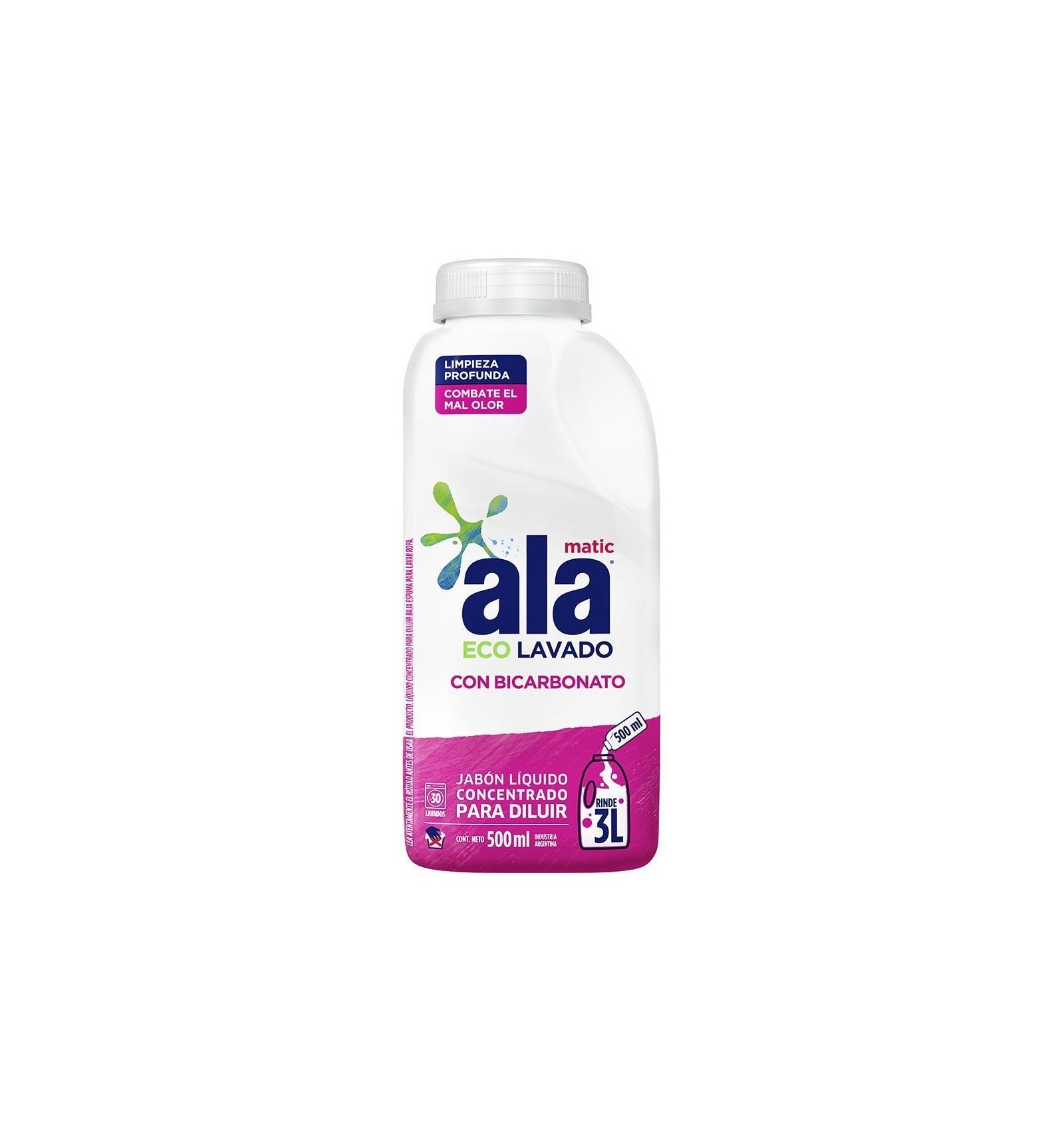 Jab.Liq. P/Diluir Eco Lavado C/Bicarbon Ala 500 ml