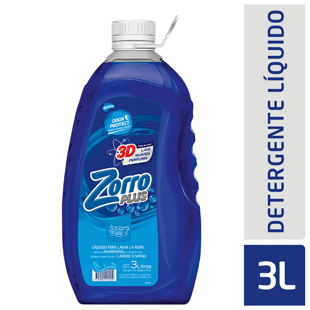 Jab.Liq. Plus OdorProtect Efecto Duo BE Zorro 3 Lts