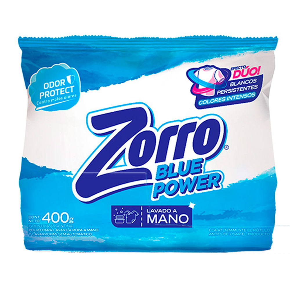 Jab.Pvo. Bicarbonato Lavado a Mano Zorro 400 Grs