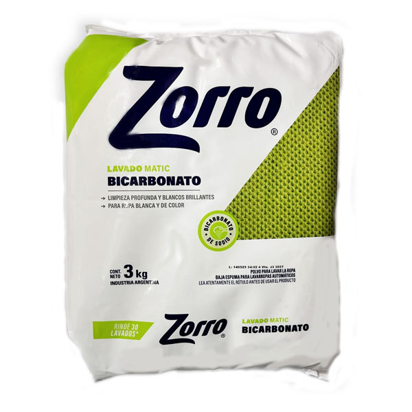 Jab.Pvo. Bicarbonato Matic Zorro 3 Kgr
