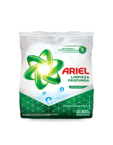 Jab.Pvo. Limpieza Profunda BE DP Ariel 800 Grs