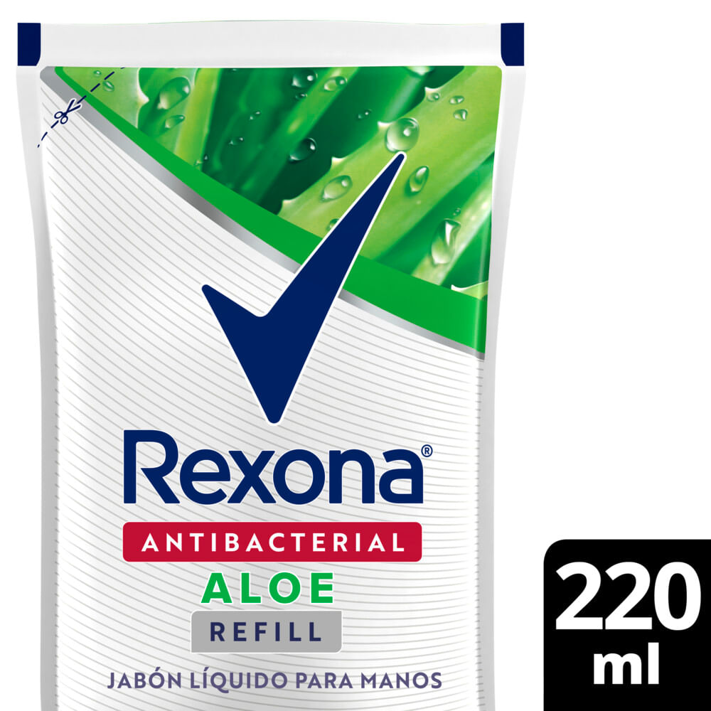 Jabon Antibacterial Aloe 99.9% X3 Rexona 270 Grs