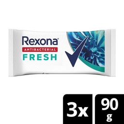 Jabon Antibacterial Fresh 99.9% X3 Rexona 270 Grs