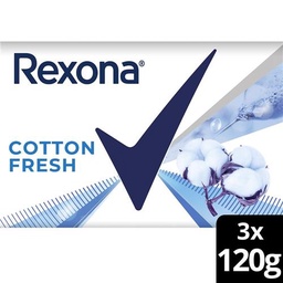 Jabon Cotton Fresh x3 Rexona 360 Grs