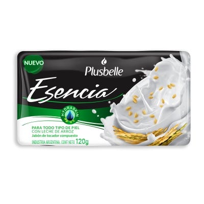 Jabon Esencia T.T. Piel C/Leche de Arro Plusbelle 360 Grs