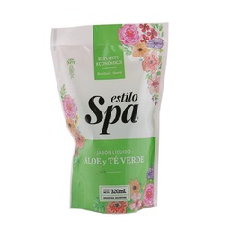 Jabon Liq. Aloe Vera y Te Verde DP Estilo Spa 320 ml