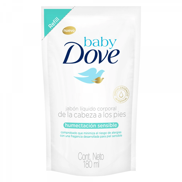 Jabon Liq. Baby Humectacion Sensible Rt Dove 180 ml